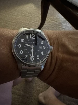 ardn　　　　　　　　　　　　　　　　　　　Vintage Works Victorinox Airboss Mach VI 241188 Blue Dial Blk Leather Band