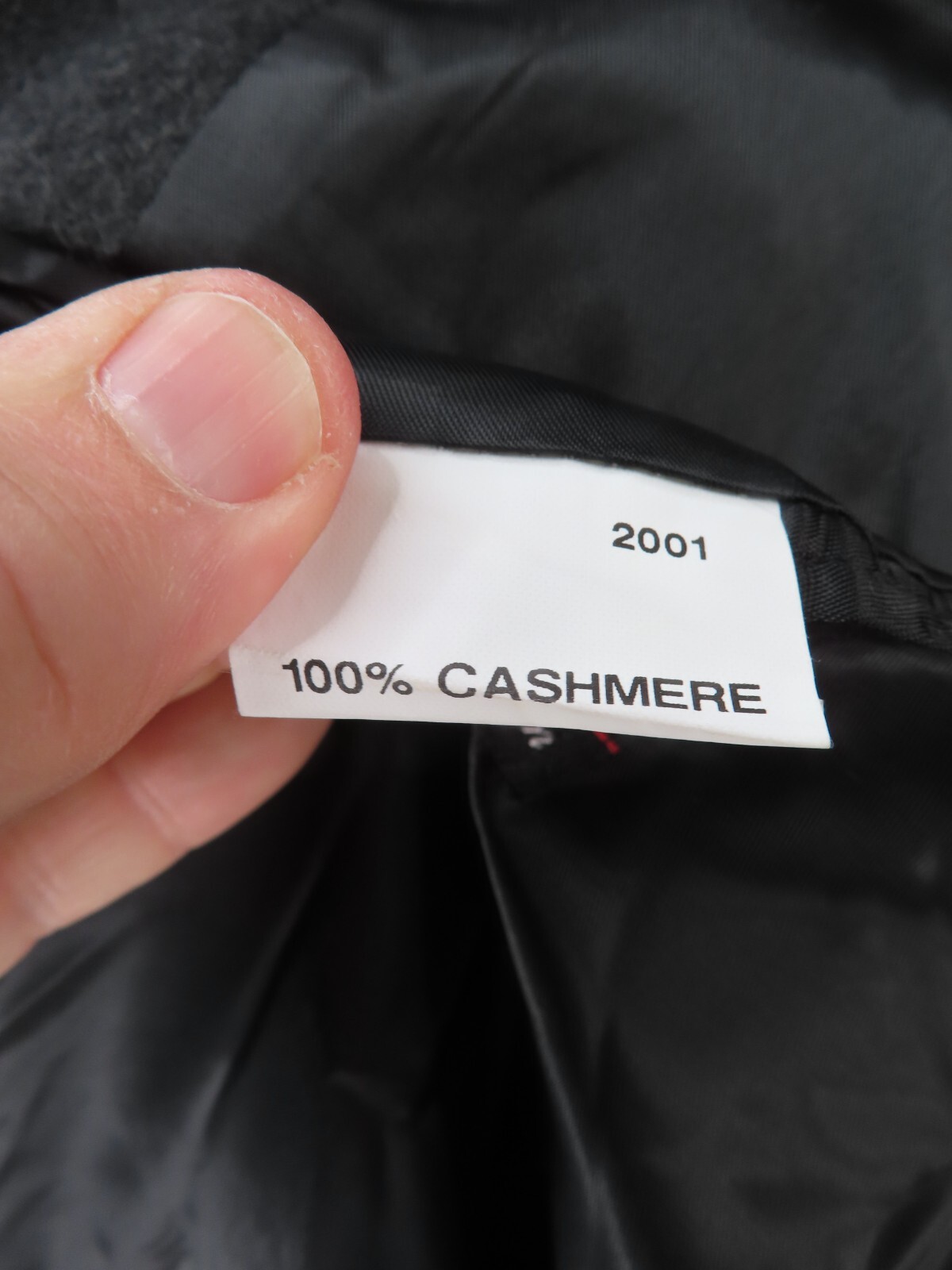 Pre-owned Jos. A. Bank Jos A Bank Over Coat Jacket Mens 50r Charcoal Gray 100% Cashmere