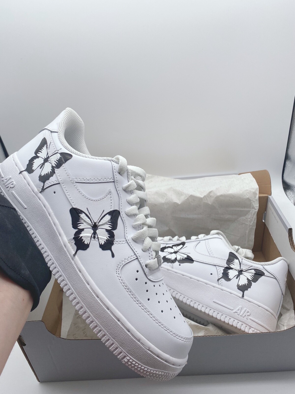 custom nike air force 1 butterfly