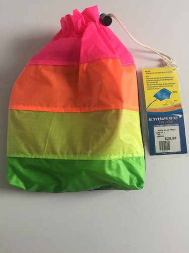 Kitty Hawk kites New With Tag’s. Parafoil 5 Kite Neon 50 Foot Streamer Tail.