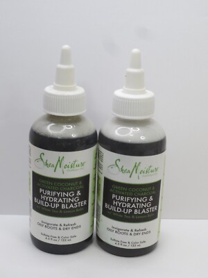 SHEA MOISTURE PURIFYING & HYDRATING BUILD-UP BLASTER 4.5 OZ (LOT OF 2)