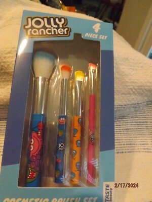 Jolly Rancher 4 Piece Cosmetic Brush Set--Brand New