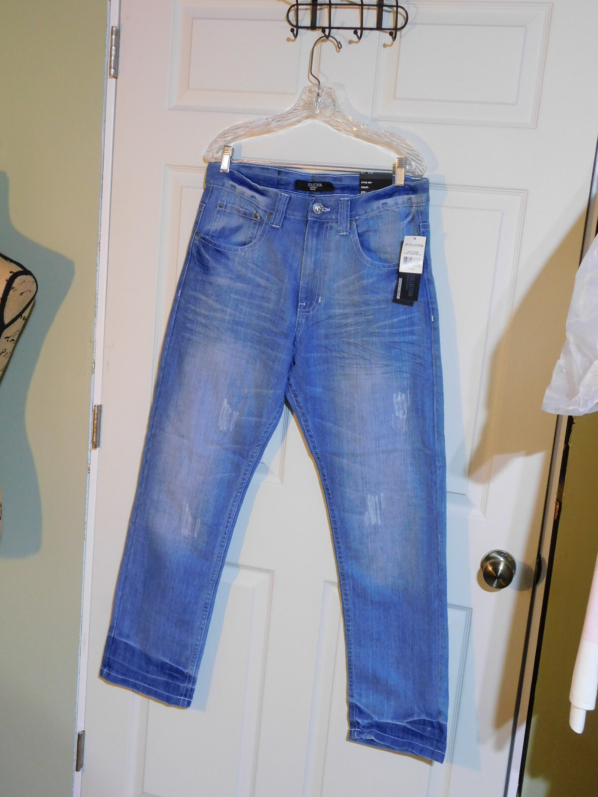 Men's SP Collection Blue Jeans, Size 34x32. New With Tags. See Notes