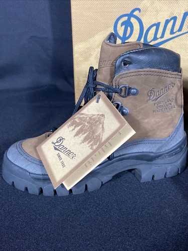 Pre-owned Danner Combat Hiker Boots 43513x Width R With Box U.s. Size 3 Brown Leather