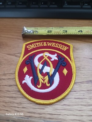 VINTAGE SMITH & WESSON S&W  FIREARMS PATCH. Gun Patch New Old Stock