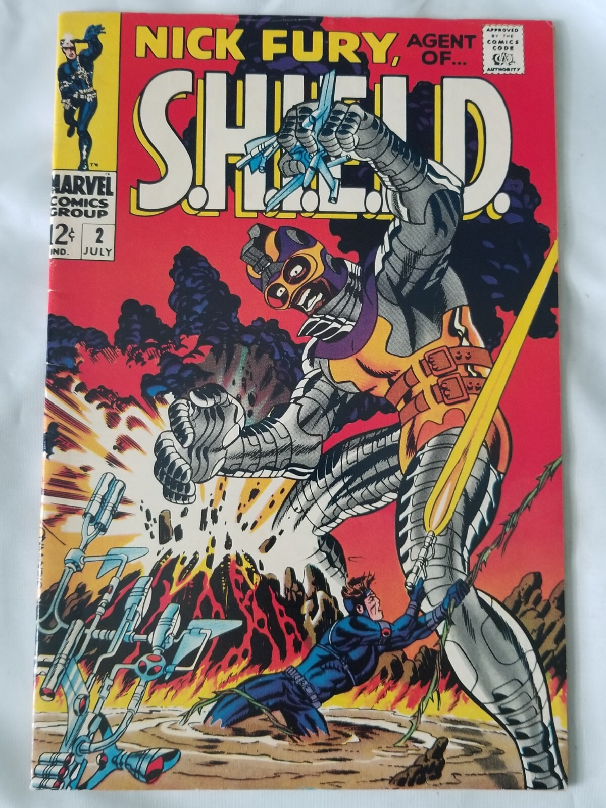 NICK FURY S.H.I.E.L.D. #2 F MARVEL SILVER 1968 - ICONIC