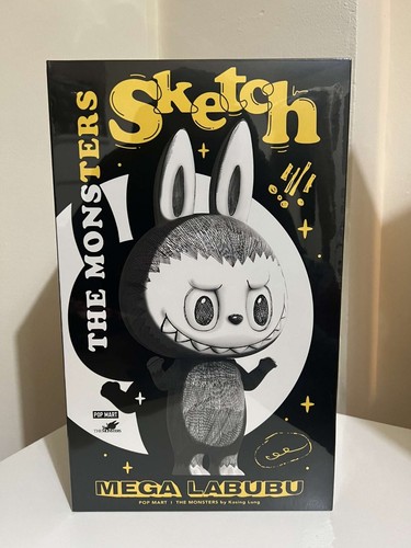 POPMART Mega Labubu 400% Sketch Limited Edition Sealed | eBay UK