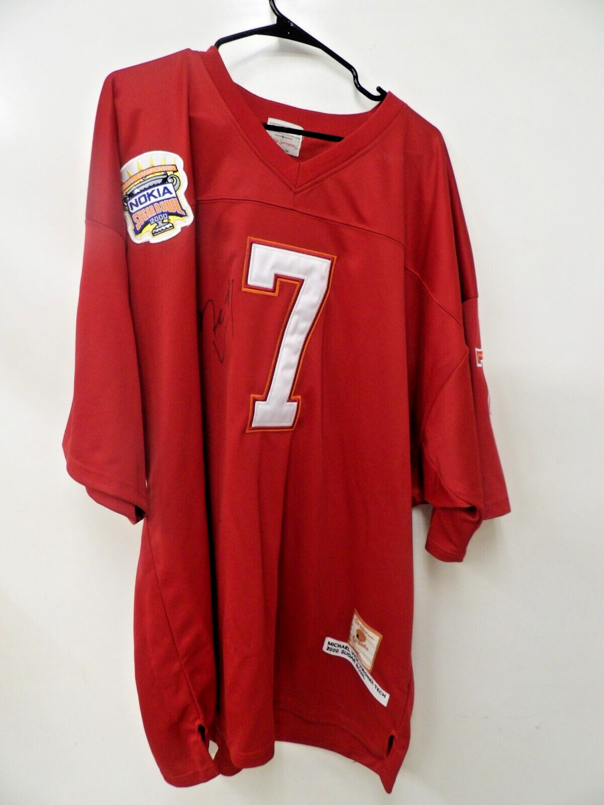 Gridiron Greats Sportswear Virginia Tech 2000 Sugar Bowl #7 Signed
