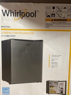 Whirlpool 072-01-0511 2.7cu. ft. mini refrigerator stainless steel (bc-75a)