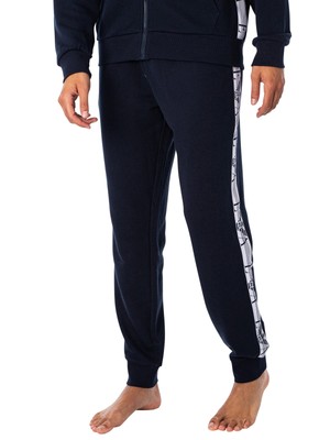 

Мужские джоггеры с полосками по бокам Emporio Armani Lounge, синие, Синий