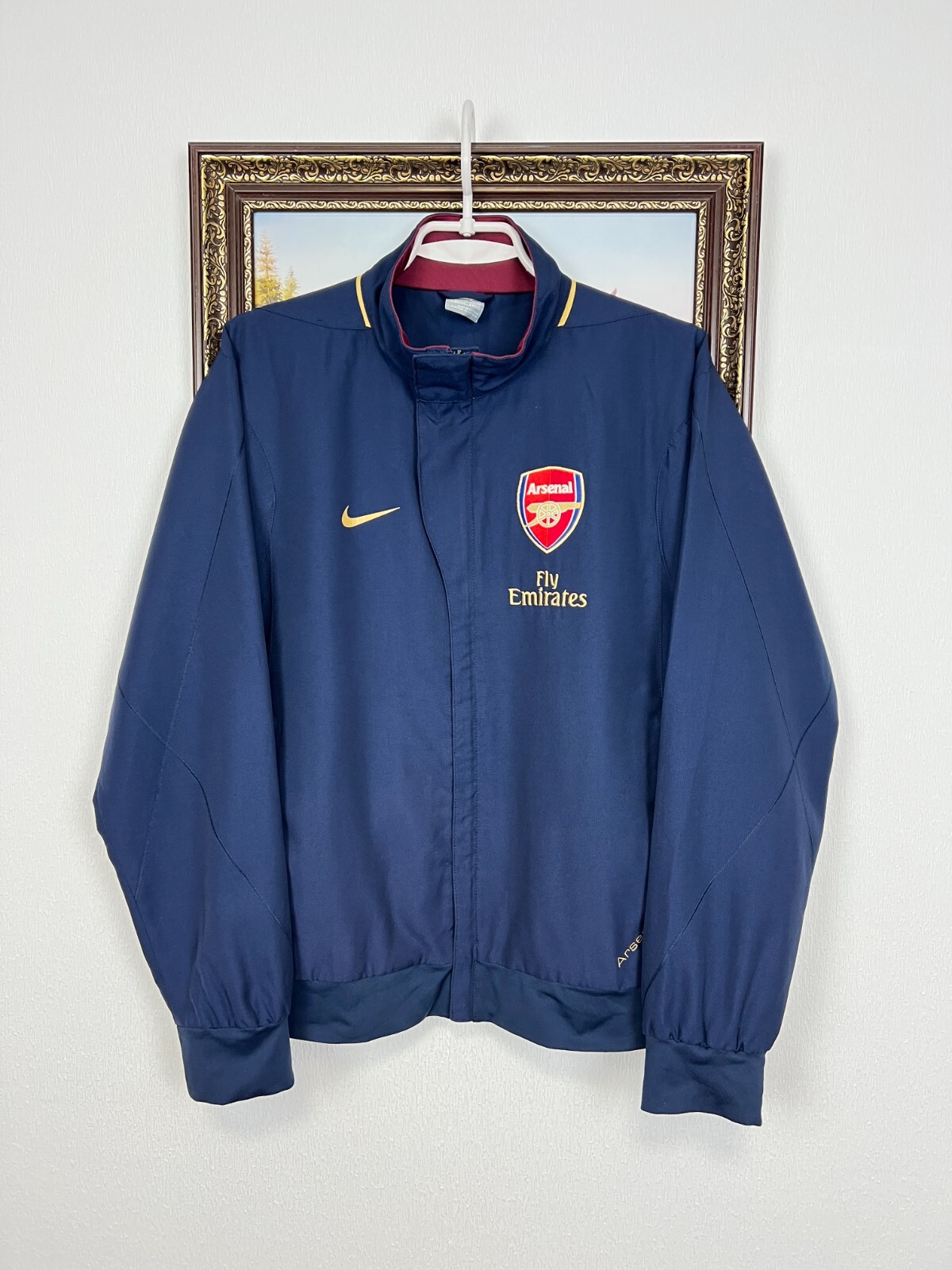 arsenal ジャケット NIKE アーセナル ネイビー 美品 Vintage Nike Arsenal Football Jacket Soccer Blue Track Top