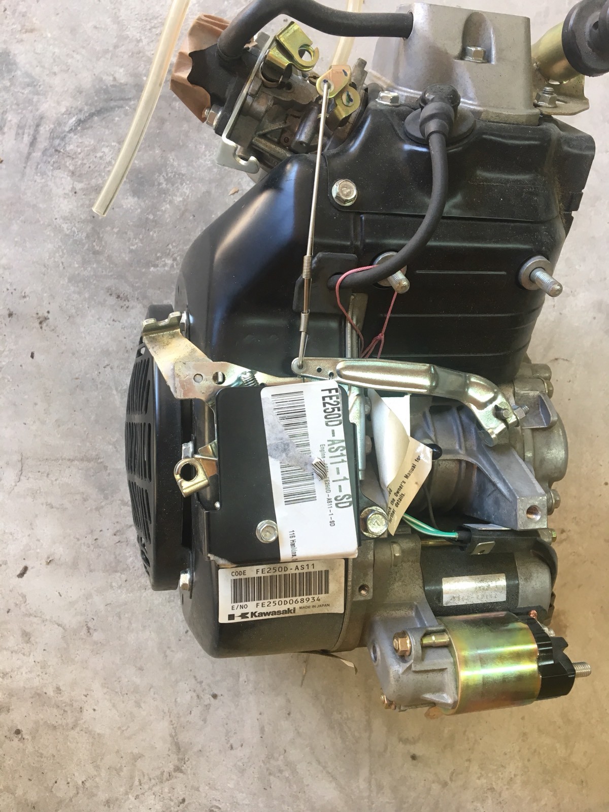 KAWASAKI FE250D NEW COMPLETE ENGINE NEW IN BOX JOHN DEERE GATOR