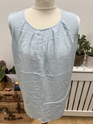 Vero Moda Women's Blue Sleeveless Top Blouse Camisole Medium Viscose NEW