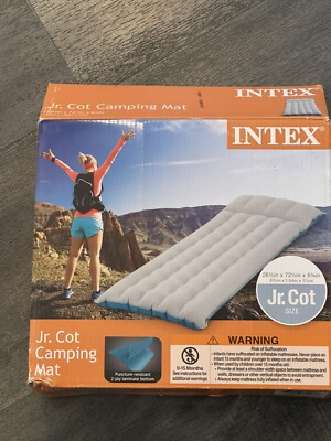 Intex Air Mattress  Camping Inflatable Mat Sleeping Cushion Pad Outdoor Bed