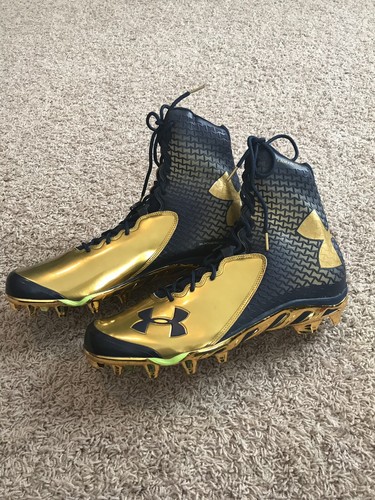 Notre Dame Irish Football Under Armour Team Issued 2014 Cleats New Size 13.5 ND
