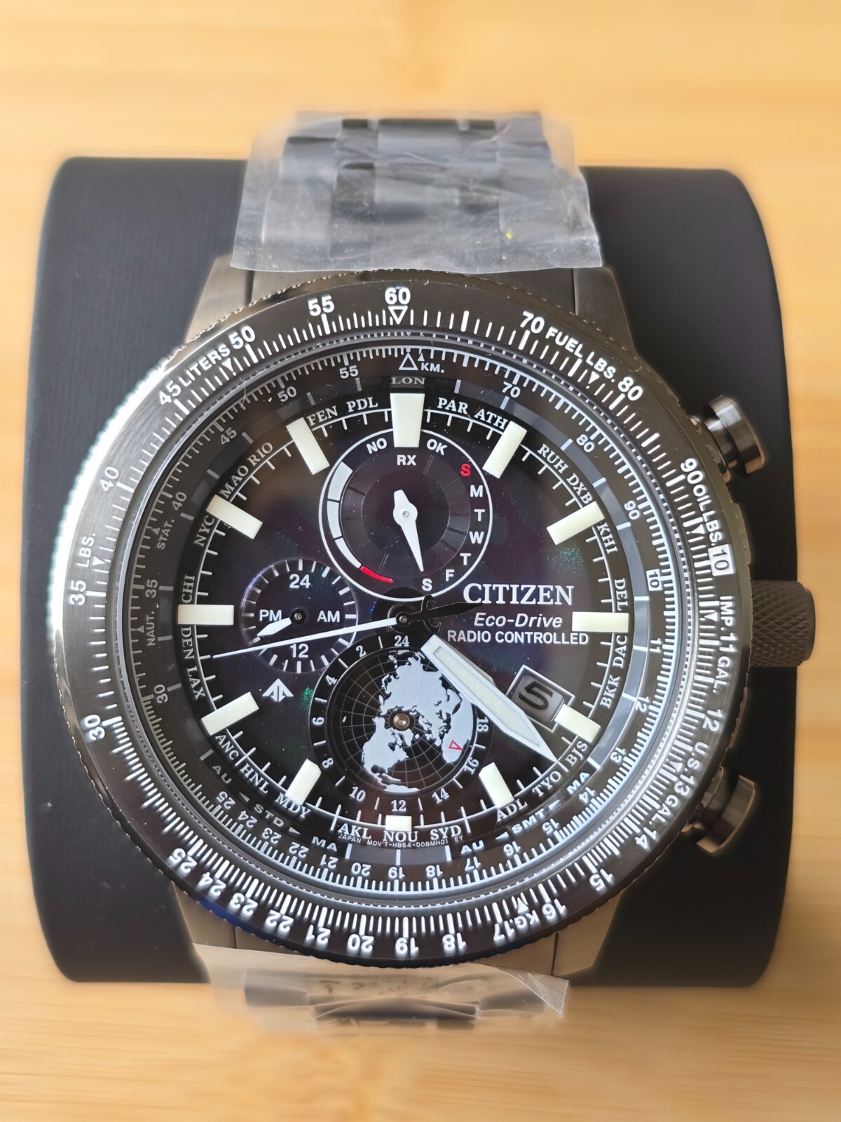 Pre-owned Citizen Limited Edition Promaster Geo Trekker By3005-56e World Time Watch