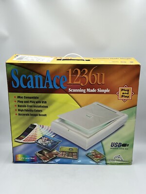 Vintage Pacific Image Electronics Scan Ace 1236U Scanner