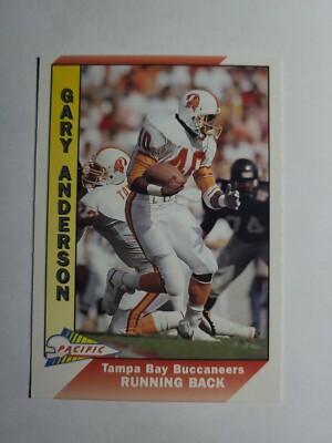 GARY ANDERSON 1991 PACIFIC FOOTBALL CARD # 495 D5126