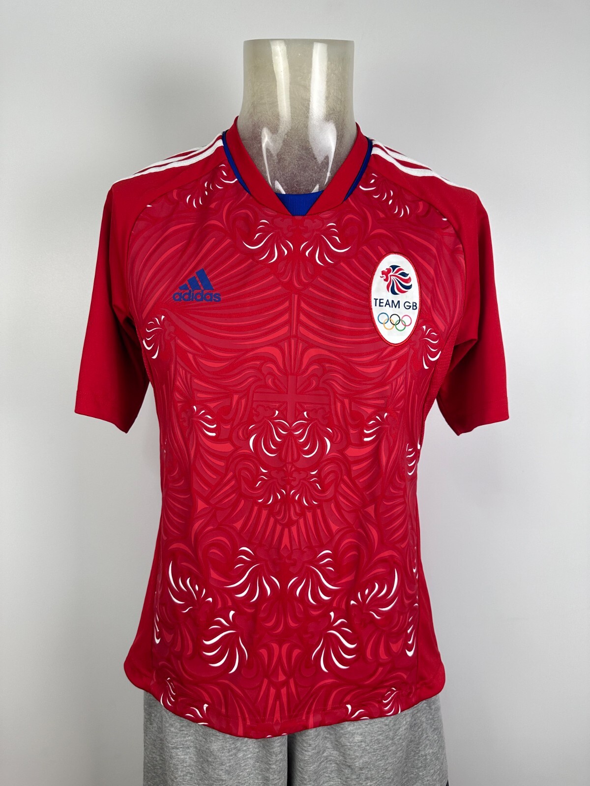 GREAT BRITAIN 2012 SHIRT JERSEY ADIDAS X25392 RED Sz M MEN