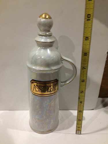 Vintage Thames Japan Handpainted Astringent Bottle & Stopper 7391