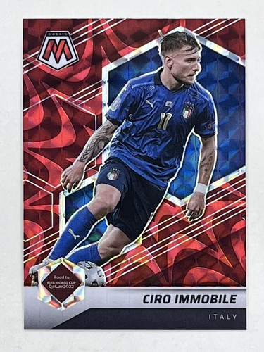 Panini Ciro Immobile ジャージカード/99 Ciro Immobile 2020-21 Panini Mosaic SC Serie A Blue Prizm
