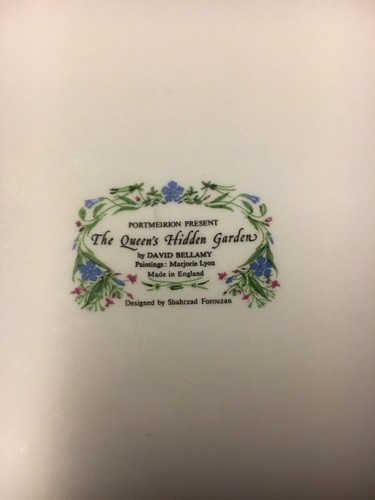 Portmeirion QUEEN'S HIDDEN GARDEN 10-1/2