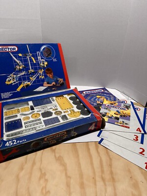 Meccano Erector Set #4 Construction Set 51 Models Metal Pieces set 030404