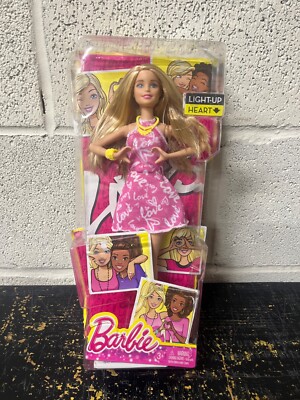 2015 Light-Up Heart 12'' Doll BARBIE. DNC16 NEW Damaged Packaging READY TO SHIP