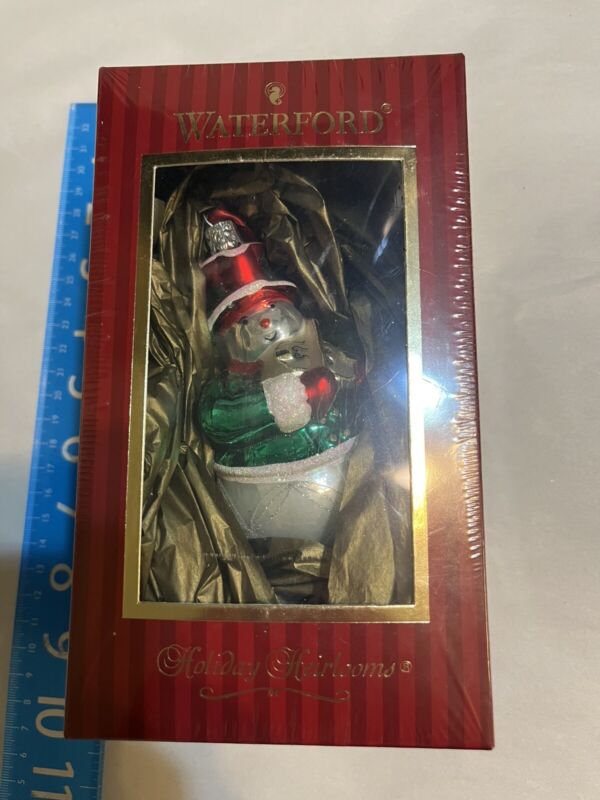Waterford Araglin Violin Violinist Snowman Christmas Ornament - Sealed in Box.