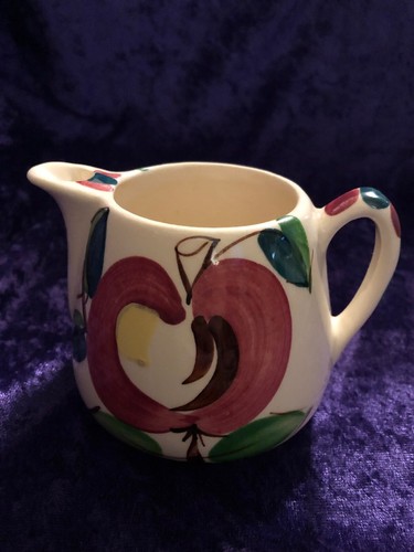 Vintage Purinton Pottery Creamer HAND PAINTED APPLE