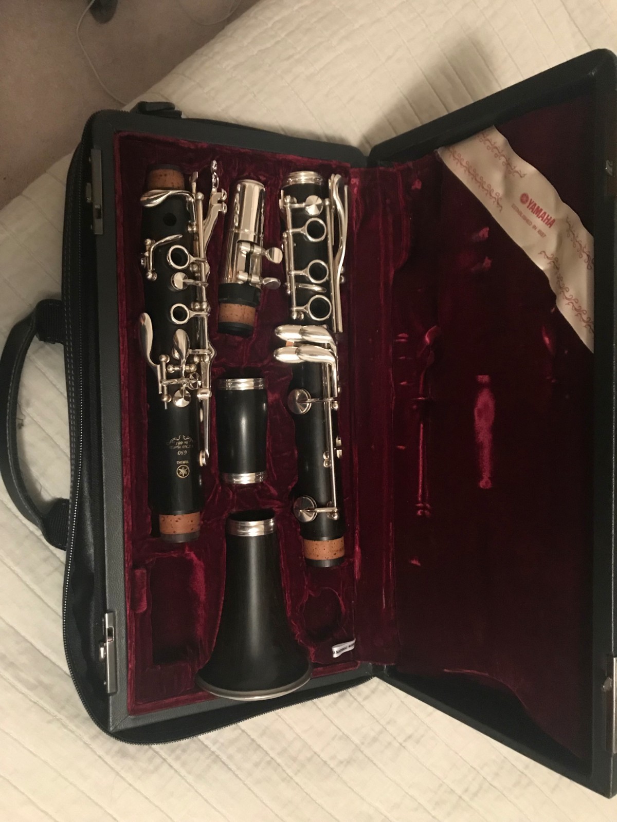 Yamaha Wood 650 Black Bb Clarinet W/ Case Great Condition Barely Used