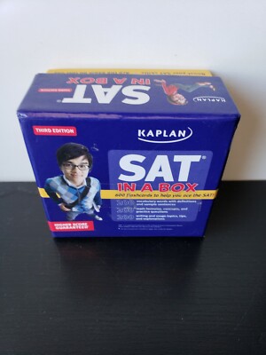 Kaplan SAT in a Box Third Edition 600 Flashcards Math Vocabulary Writing