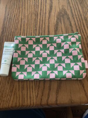 Ipsy green and pink glam bag with ren evercalm ultra comforting rescue mask