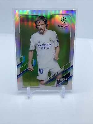 2020-21 Topps UEFA Champions League Chrome Luka Modric Refractor #75 Real Madrid