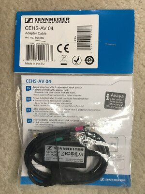 Sennheiser 504589 CEHS-AV 04 Avaya Adapter Cable For Electronic Hook Switch -