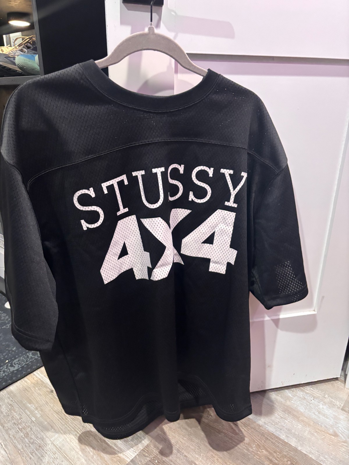【STUSSY】★4X4 MESH FOOTBALL JERSEY★BLACK Stussy 4X4 Mesh Football Jersey 'Black' | eBay