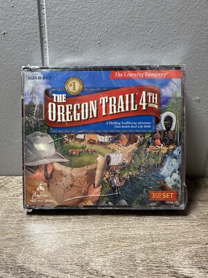 The Oregon Trail 4th Edition PC CD-ROM Win Mac 3-Disc Set, 1999 - Factory Sealed