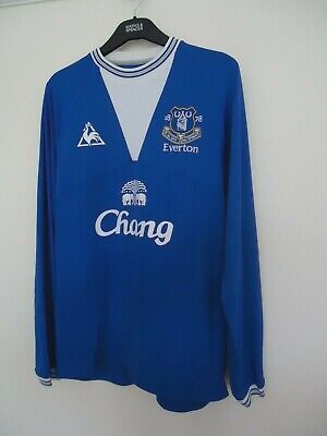 EVERTON  25 YEAR  FOOTBALL SHIRT BY LE COQ SPORTIF  SEASONS 2009/2010
