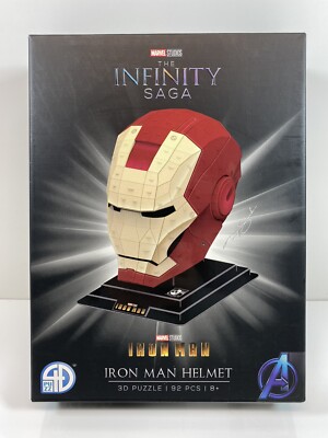 4D Cityscape Marvel Studios 3D Puzzles - Iron Man Helmet - 92pcs - Ages 8+
