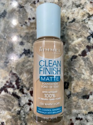 Rimmel Clean Finish Matte Foundation 100% Poreless *You Choose Color*