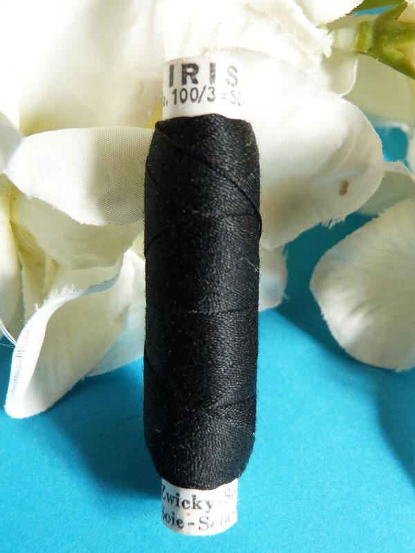 184b Superbe Bobine Fil Pure Soie Naturelle 