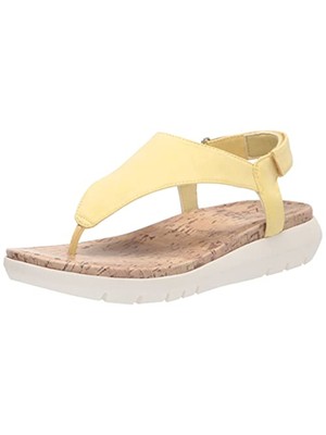

NATURALIZER Женские босоножки Iced Lemon Yellow Meghan с круглым носком на танкетке, размер 7 м, Желтый, H5629S4