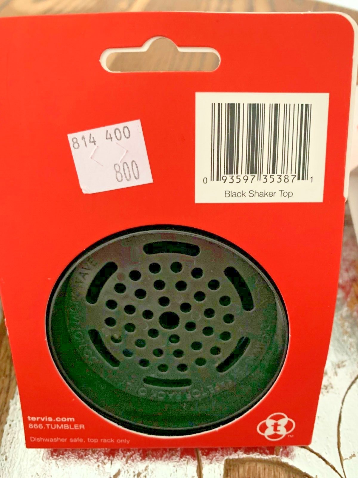 Tervis Tumbler Shaker Top Lids For 16oz  Tumblers  New in Package BLACK