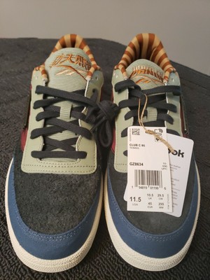 Reebok Club C 85 Size 11.5 Kung Fu Panda Patchwork Gravel/White/Beige GZ8634