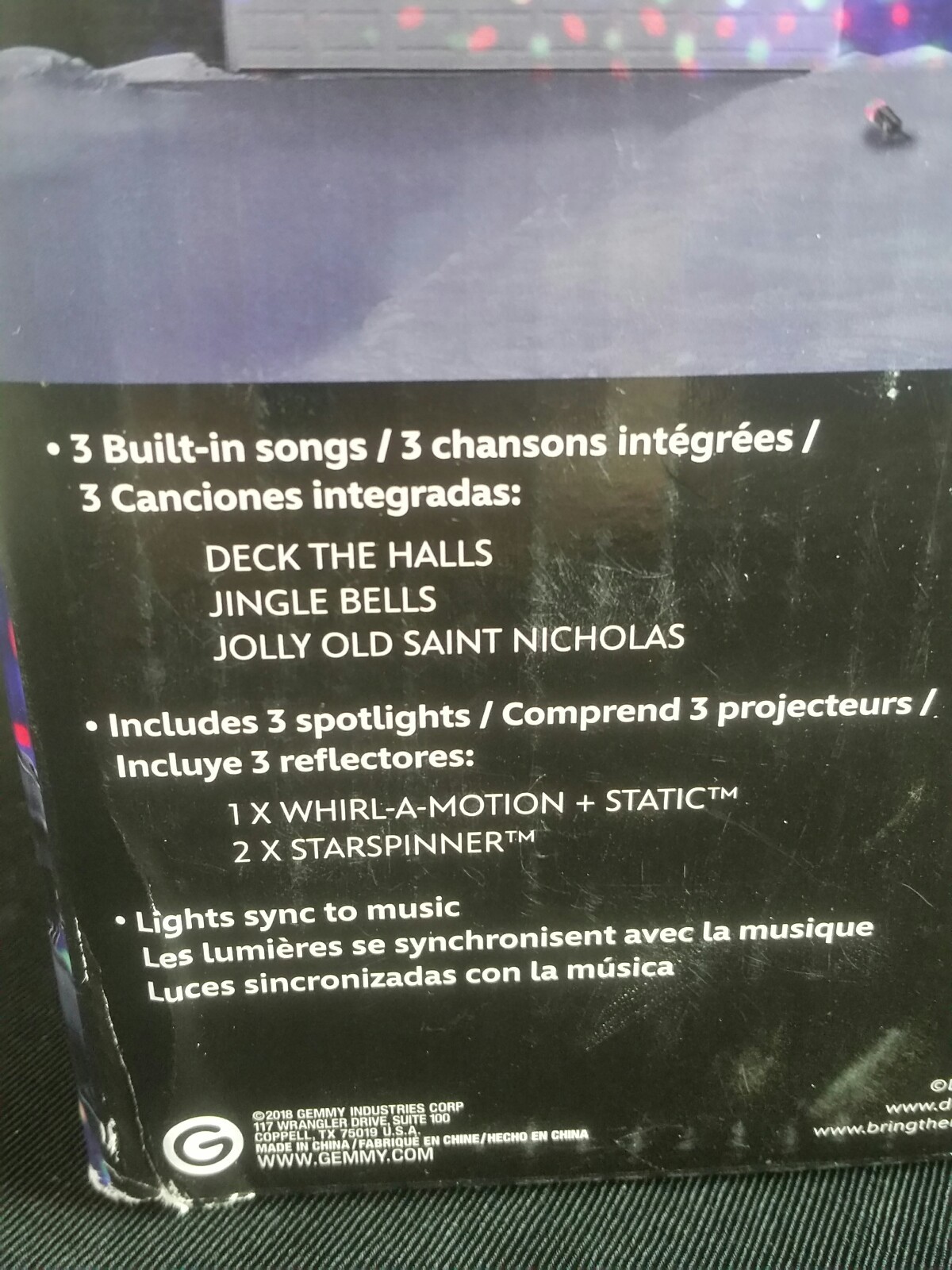 DISNEY Magic Holiday Set of 3 Music Sync Light Show 45ft Multi-color  #1036213