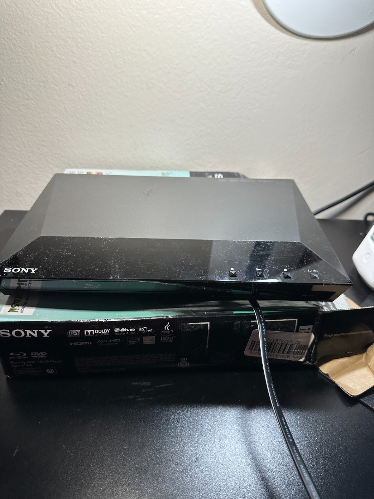 Sony BDP-S1100 Blu-ray Player /DVD INTERNET AUDIO & VIDEO