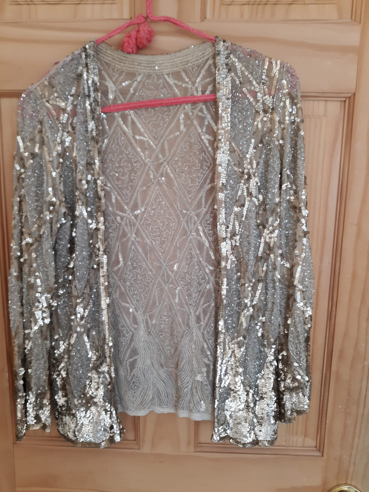 Authentic 1920's Vintage Sequin Jacket Blouse Small