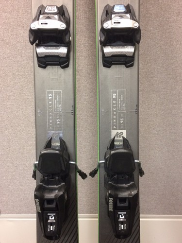 K2 Pinnacle 95 Ti 177cm mounted w/ Marker Squire Bindings.  Excellent Condition