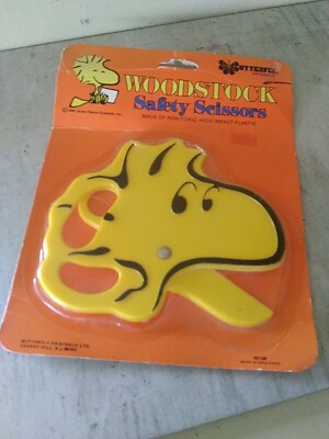 Vtg NOS Peanuts Woodstock Childrens Safety Scissors 