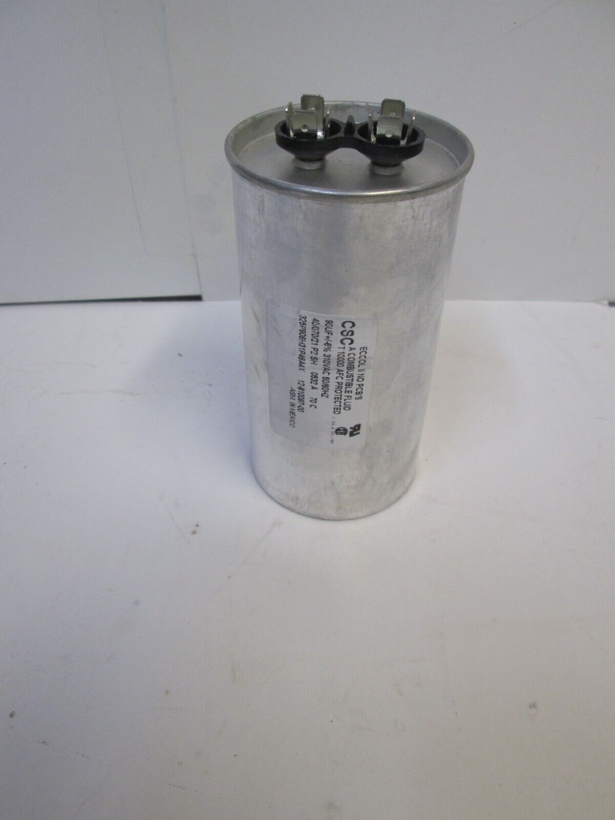Capacitor - Csc Eccol II - 325P906H31P46A4X 90uf 310VAC - 40 Capacitor - Csc Eccol II - 325P906H31P46A4X 90uf 310VAC - 40